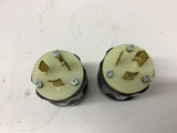 Leviton 2311 Locking Plug 20 Amp 125 Volt Lot Of 2