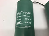 LMG CBB60 Run Capacitor 250V . AC C 120hF+5% 40/70/21 50/60Z E241219 NO.190