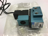 Mac 911B-PM-111CA Solenoid Valve 25-150 PSI 120 Volts 6.8 Watts