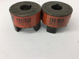 Lovejoy L075 Jaw Coupling 0.625" Keyed Bore Lot Of 2