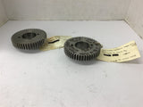 1.404" Wide Hub .2880" Pitch 50 Teeth Gear 2 3/8" Bore Lot Of 2