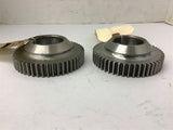 1.404" Wide Hub .2880" Pitch 50 Teeth Gear 2 3/8" Bore Lot Of 2