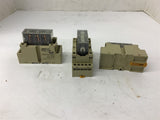 Omron G7S-4A2B 24 VDC Coil 3 Amp 240 Vac Relay W/ Base Lot Of 3