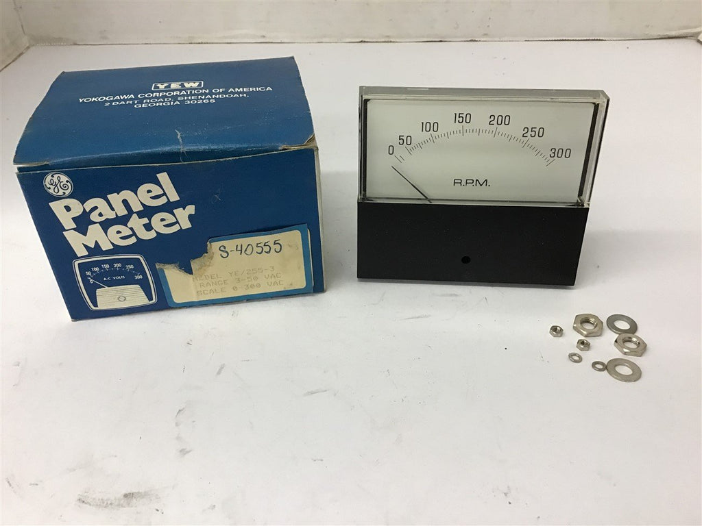 GE YE/255-3 Panel Meter 0-300 RPM