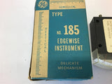 GE 185 Edgewise Instrument 0-600 DC Volts meter