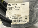 Allen Bradley 280-PWRM35A-M14 Ser A 14 Meter Long Power Media Cable