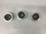 Flat Belt Pulley 1 1/2" Belt Width 1" Bore Lot of 3