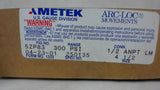 AMETEK 5ZP83, AIR PRESSURE GAUGE, 300 PSI, CONN: 1/2 ANPT LM, 4-1/2 SIZE