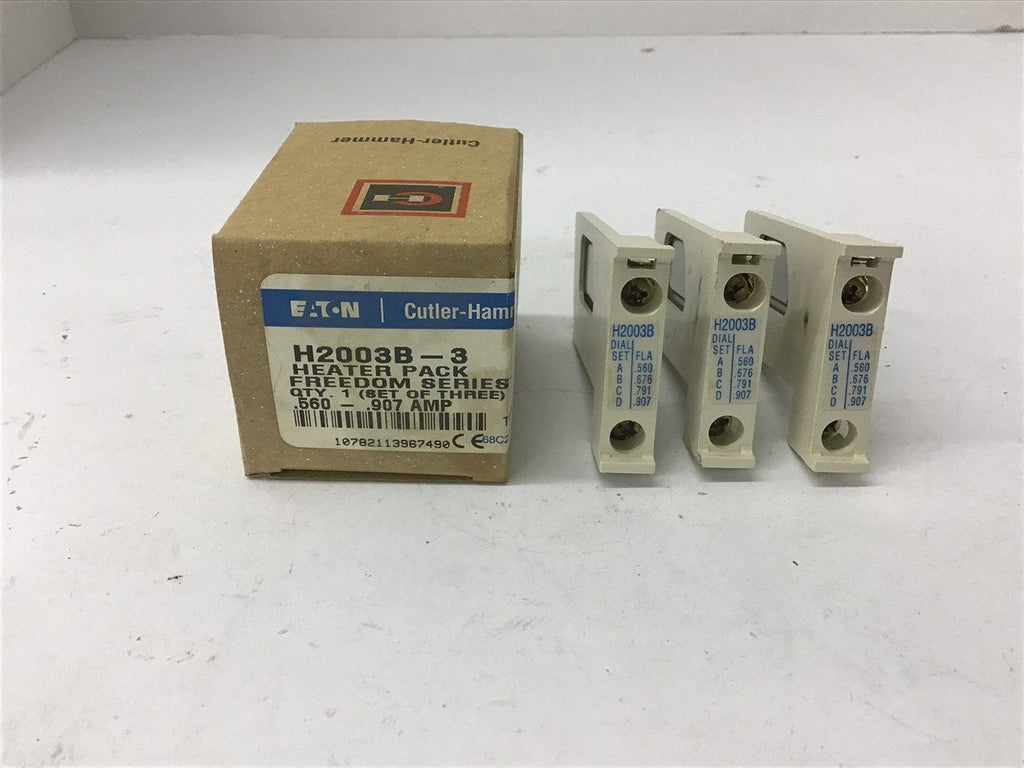 Cutler-Hammer H2003B Overload Heater Element Lot Of 3