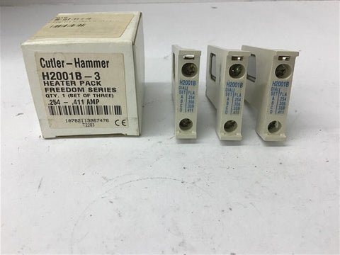 Cutler-Hammer H2001B Overload Heater Element Lot Of 3