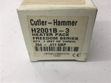 Cutler-Hammer H2001B Overload Heater Element Lot Of 3