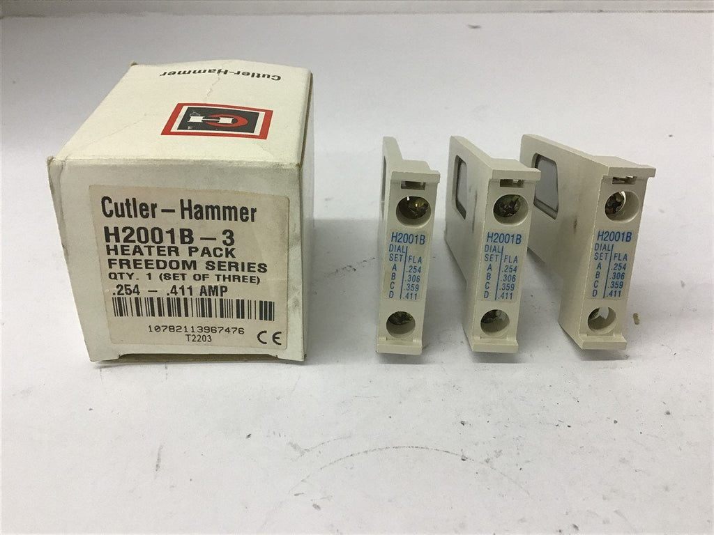 Cutler-Hammer H2001B Heater Element Lot Of 3