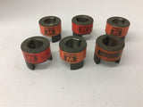 L-070 Jaw Coupling 3/4" Assorted Brands Lot Of 6