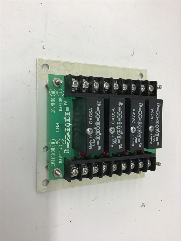 Opto22 I/O Relay Board W/ 3 Each OAC5A