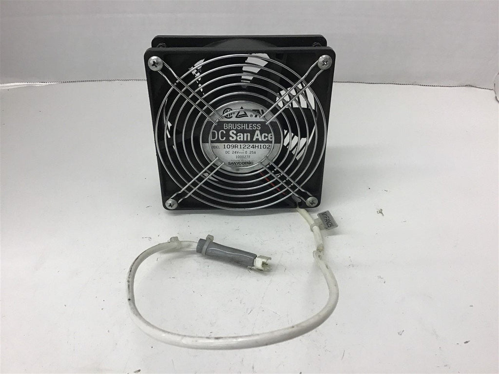 Sanyo Denki 109R1224H102 Brushless DC San Ace Fan 24 Vdc 0.25 Amp