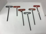 Allen Wrench 1/4" Tee Handle Lot of 6