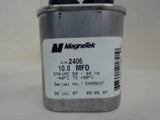 3-CAPACITORS, 1-DAYTON 5MFD 370VAC, 1-SUPCO 5MFD 370VAC, 1-MAGNETEK 10MFD 370VAC