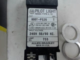 ALLEN-BRADLEY, 800T-PS26G, SER T, SMALL PILOT 240V LIGHT GREEN CAP