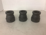 Black Plastic 2" Couplings Lot of 3