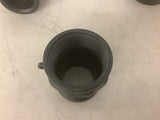 Black Plastic 2" Couplings Lot of 3