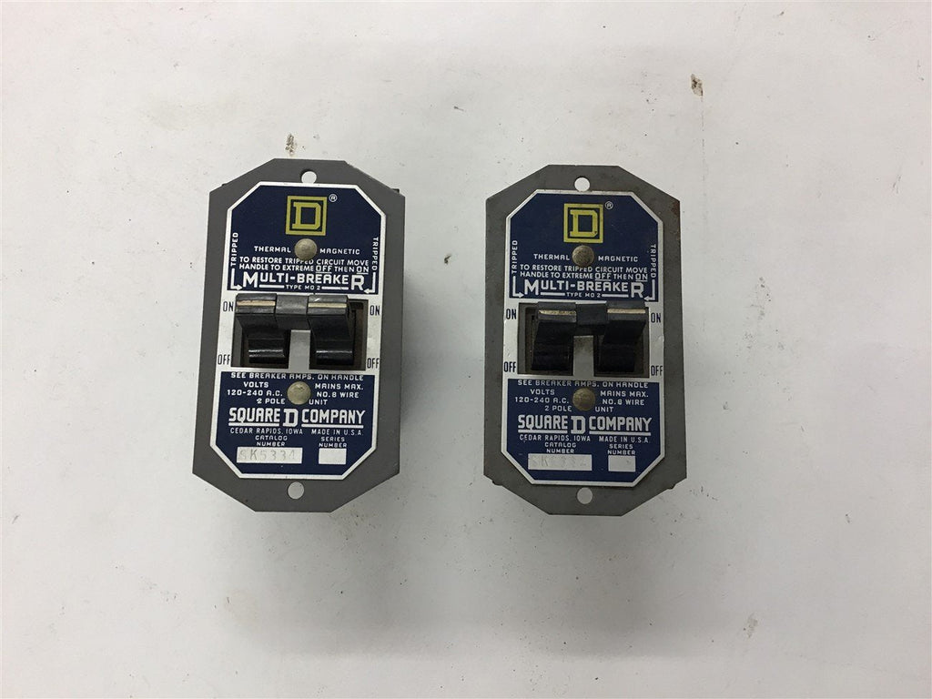 Square D SK5334120-240 Vac Multi-Breaker Circuit Breaker Lot of 2