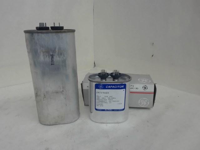 Lot Of 2 Ge 370V Capacitors, 1 Each 20Uf, 1 Each 25Uf