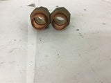 Copper + Brass Union C x C Brass Pipe fitting lot of 2