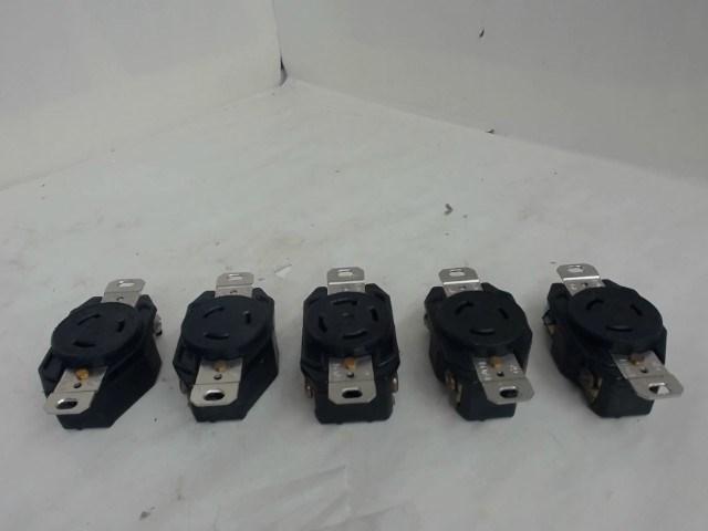 LOT OF 5, BRYANT, L5-20, RECEPTACLE, 20 A, 125 V