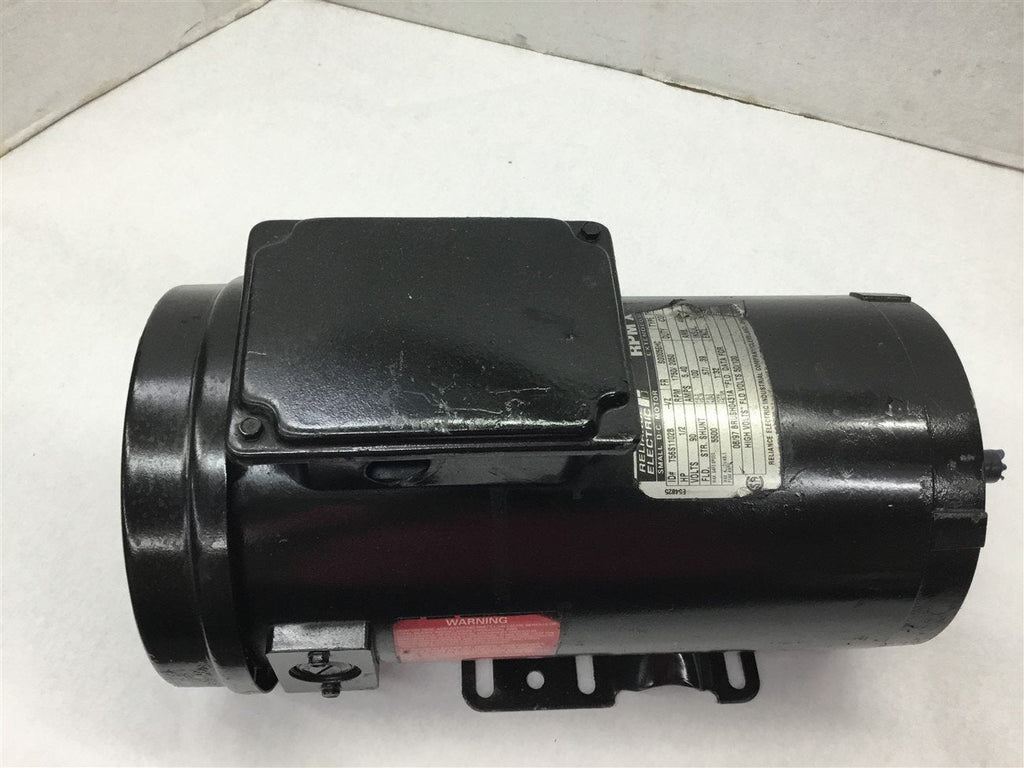 Reliance T56S1102b 1/2 HP DC Motor 90 Volts 1750/2050 Rpm 100 Field Volts