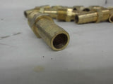 LOT OF 16, 3/8" X 3/8" BRASS MALE THREADED ADAPTERS