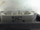 LOT OF 4 600 VAC HEAVY DUTY CONNECTOR KIT, 2 EACH HDC-HE-6BS, 2 EACH HDC-HE-6SS