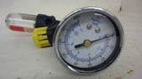 LOT OF 2, 1 EACH 1/4" PIPE OILIER, 1 EACH SPEEDAIRE 6ZC33A REGULATOR WITH GAUGE