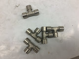 Pipe TEE Fitting 1/4" Lot of 5