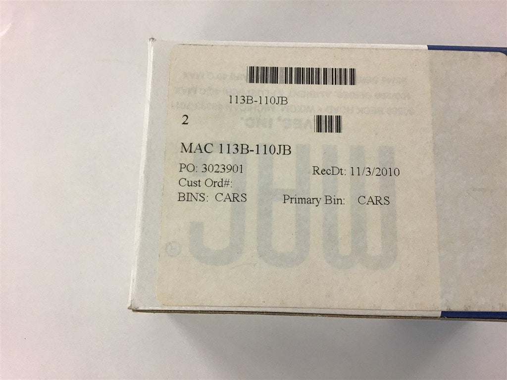 Mac 113B-110JB Solenoid Valve