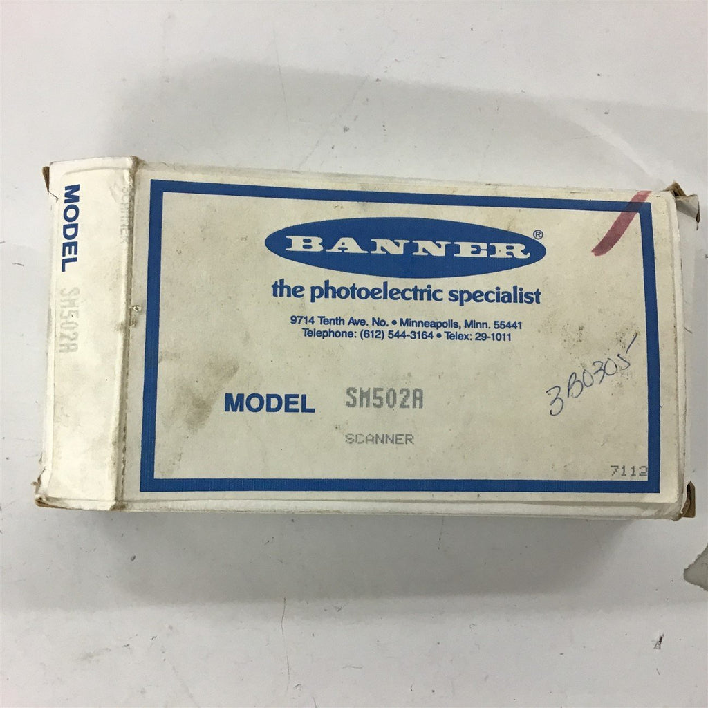 Banner SM502A Photoelectric Scanner