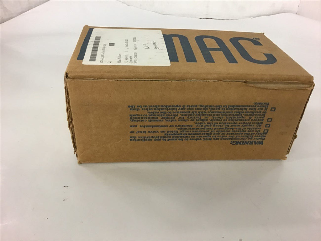 Mac 82A-GC-BKA-TM-DDAP-1DA Solenoid Valve