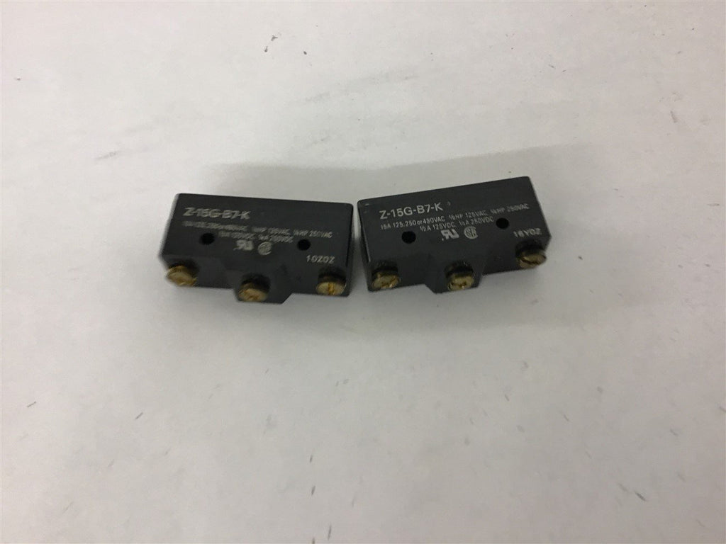 Z-15G-B7-K Limit / Snap Switch Lot of 2