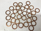 Copper Bushing 1 3/8" x 1" x ..063" Thick Lot of 30