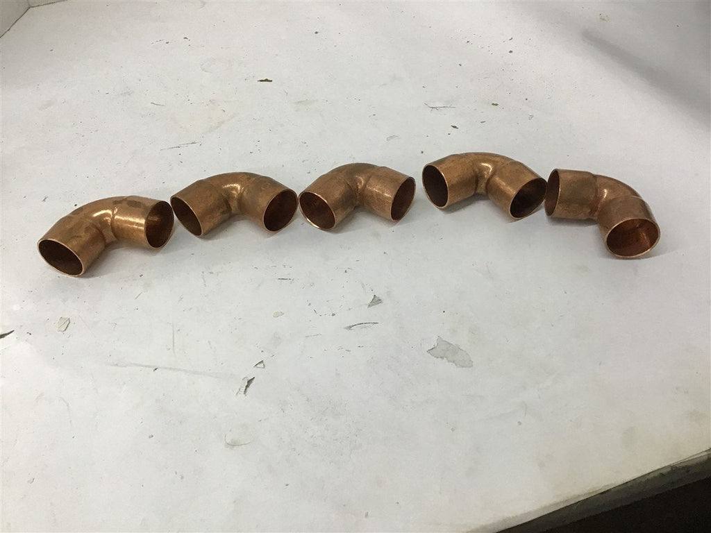 1 3/8" Copper Sweat Elbow Fittings Lot of 5