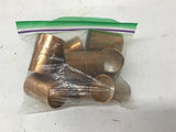 Copper Fittings Assorted Sizes Lot of 9