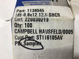 Fastenal 1139545 M5-0.8x12 12.9 SHCS Cap Head Screws Lot of 100