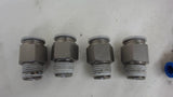 LOT OF 9 FESTO FITTINGS INCLUDING 1 EACH GRLA-1/8-QS-6-RS-B