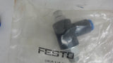 LOT OF 9 FESTO FITTINGS INCLUDING 1 EACH GRLA-1/8-QS-6-RS-B