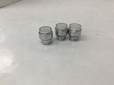 White Illuminated Pushbutton Switch Lot of 3