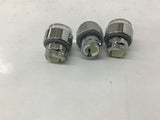 White Illuminated Pushbutton Switch Lot of 3