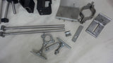 LOT OF VARIOUS MOUNTING BRACKETS INCLUDING BRACKETS, RODS, PLATES & ECT.