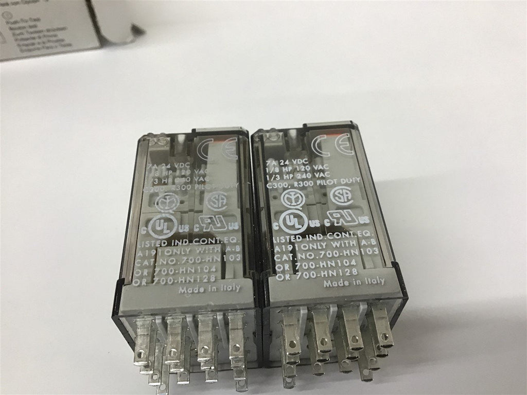 ALLEN-BRADLEY 700-HC14A1 SER.D 14 BLADE Relay Lot of 2