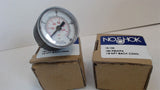 2  - NO SHOK GAUGE - 15.130 - 160 PSI/KPA - 1/8 NPT BACK CONN. - NEW