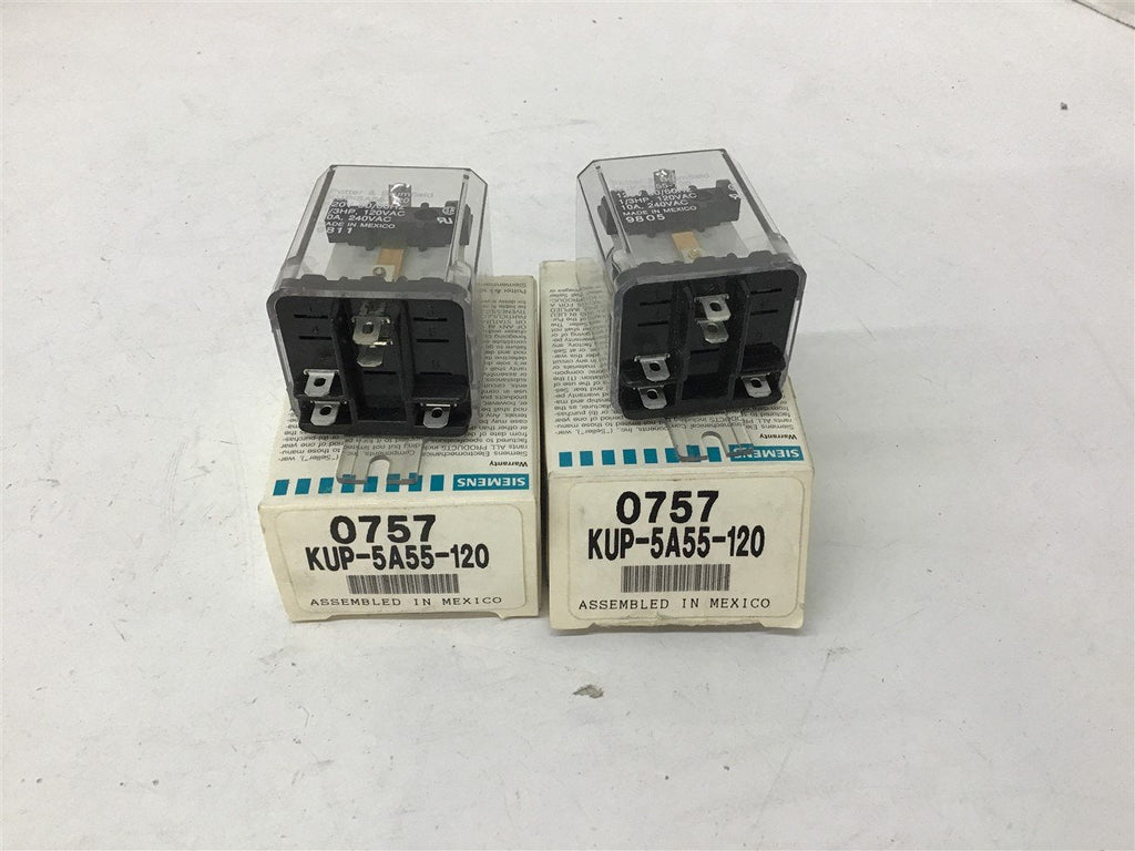 Potter & Brumfield KUP-5A55-120 Relay 120V Relay Lot of 2