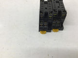 RELAY SOCKET 2-M4X10 14PIN 5AMP 250V Lot of 2